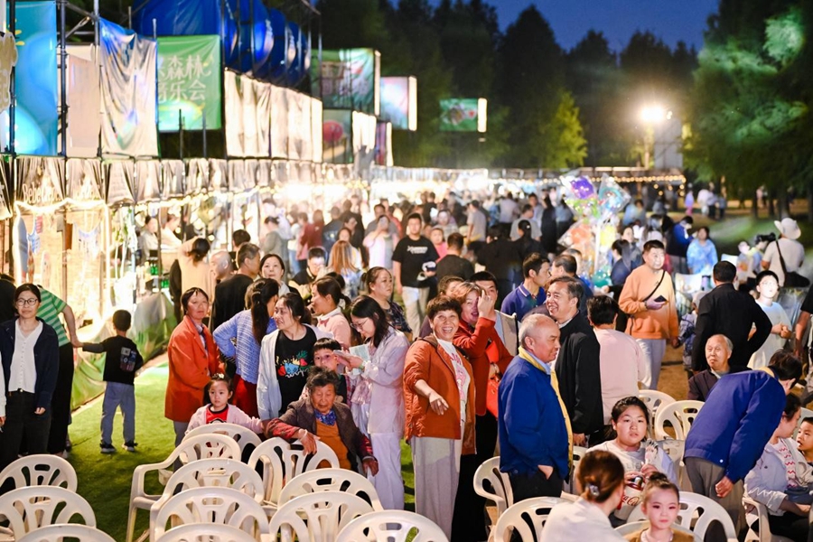 市民游客參加游園會(huì)。泰興市委宣傳部供圖