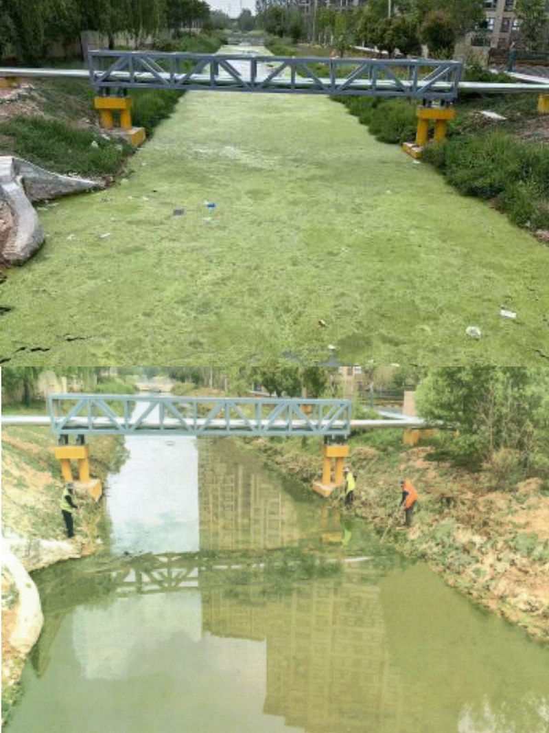 河道整治前后對比圖