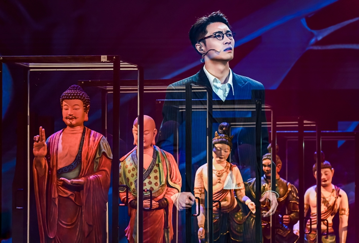 《受到召喚·敦煌》南京站演出現(xiàn)場。中國國家話劇院供圖