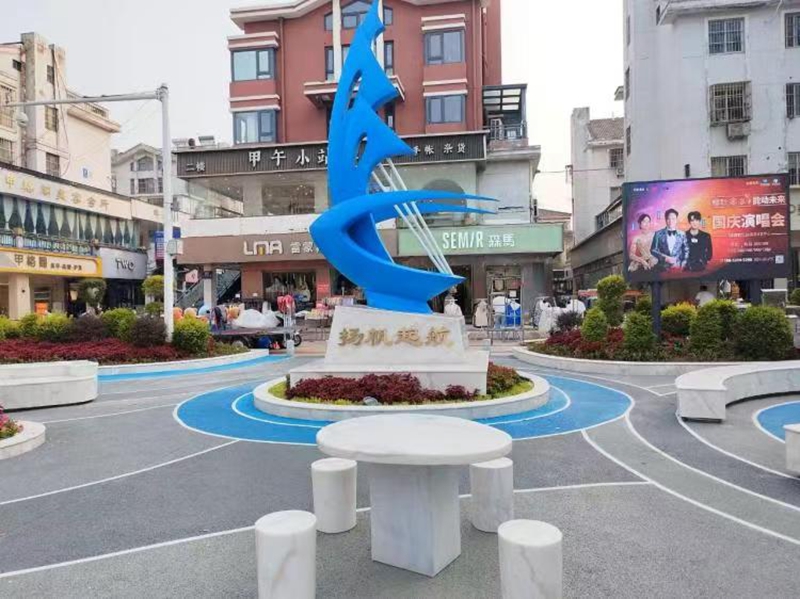 濱海縣“口袋公園”一角。于睿攝