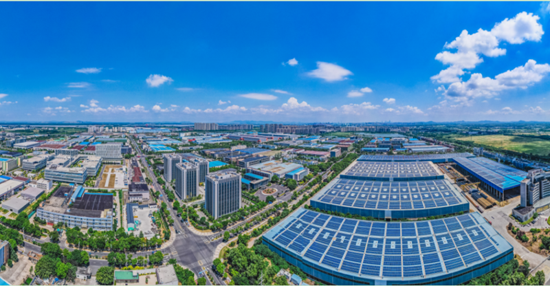 俯瞰南京江寧濱江開發(fā)區(qū)。園區(qū)供圖