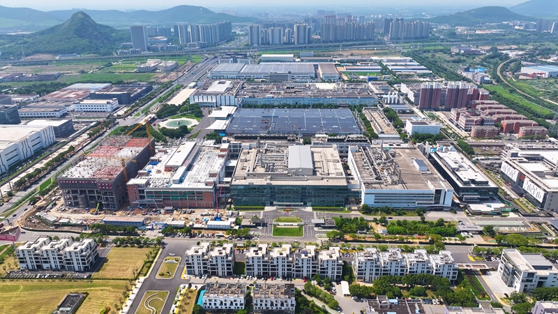 正在發(fā)展成勢的江陰微電子產(chǎn)業(yè)園。江陰高新區(qū)供圖