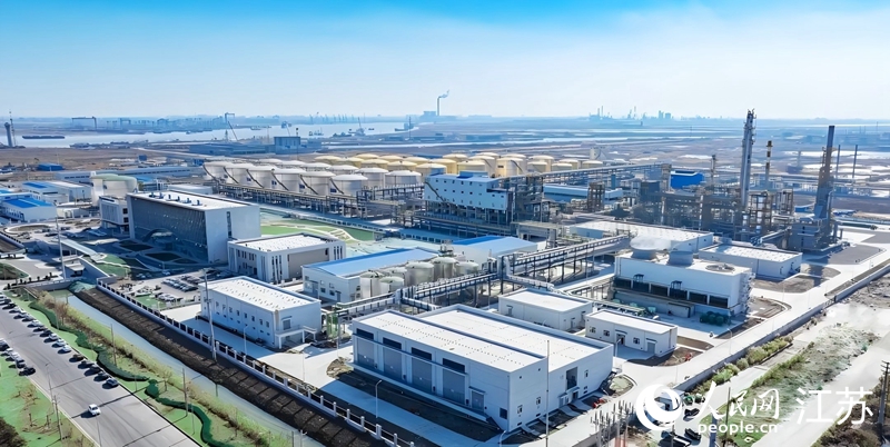 嘉澳新能源生物航煤生產(chǎn)項目鳥瞰。人民網(wǎng) 張瀚天攝