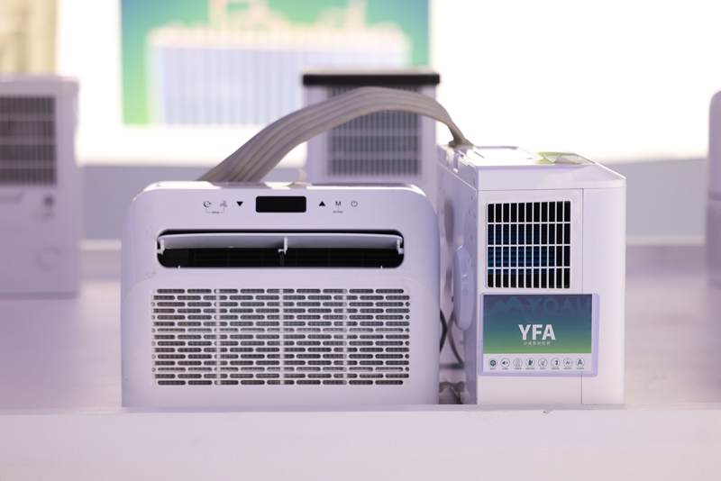 江蘇友奧智能科技股份有限公司在亞馬遜電商平臺上銷售的分體式空調，可以運用至房車、露營等多個移動場景。