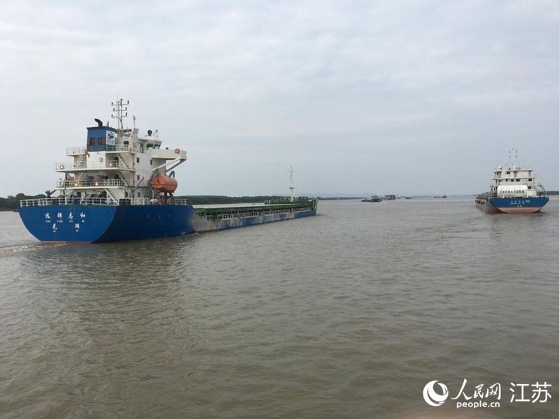 長江南京段。人民網(wǎng) 俞楊攝