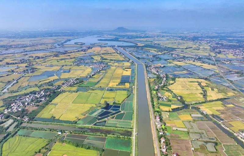 赤山湖灌溉工程全貌。句容市水利局供圖