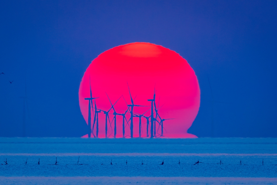 鹽城海上風(fēng)電項(xiàng)目。孫華金攝