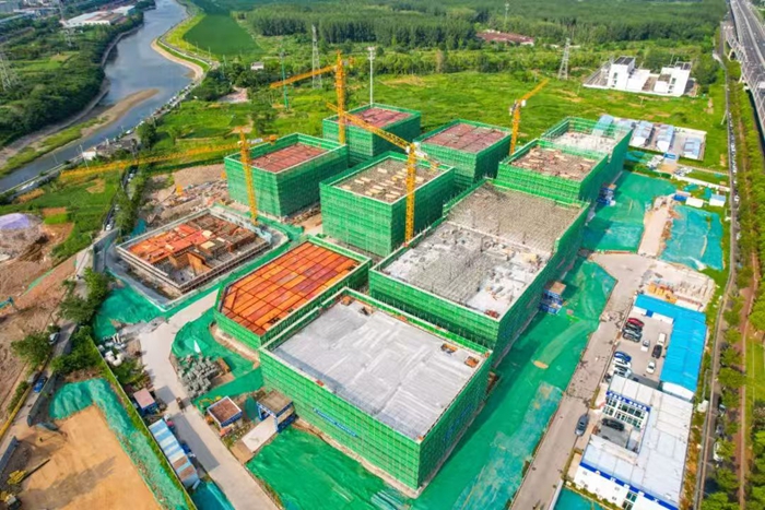 沿江產(chǎn)業(yè)智谷一期項目現(xiàn)場。沿江街道供圖