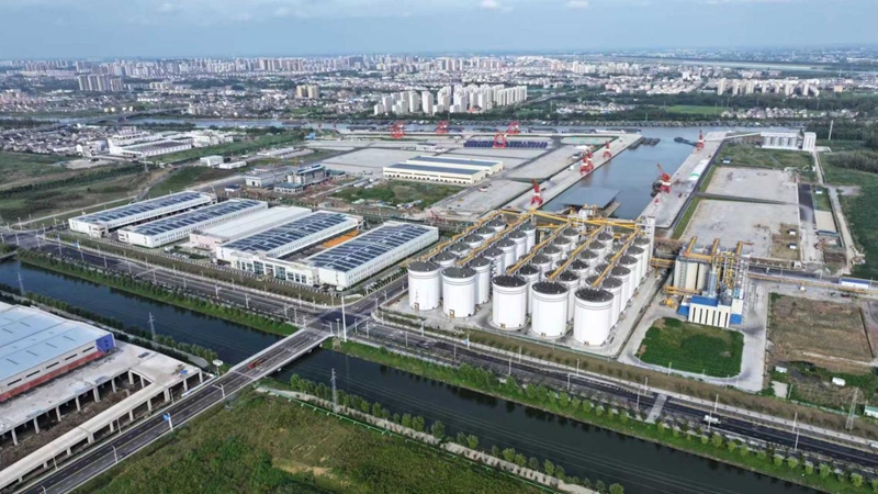 航拍黃碼港產(chǎn)業(yè)園。蔣童攝