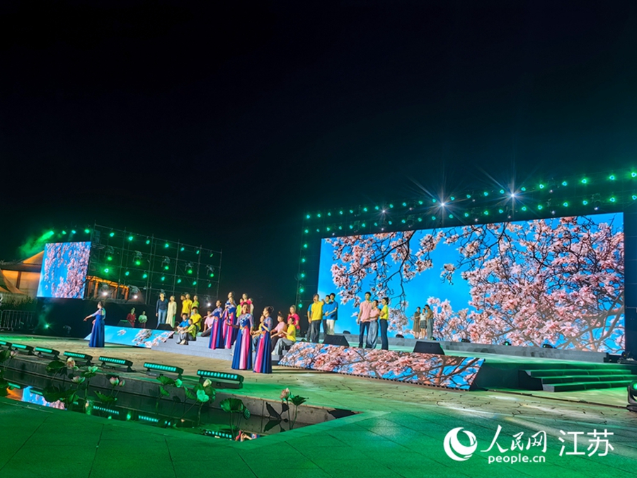 “村晚”活動(dòng)現(xiàn)場(chǎng)。人民網(wǎng)記者 王繼亮攝