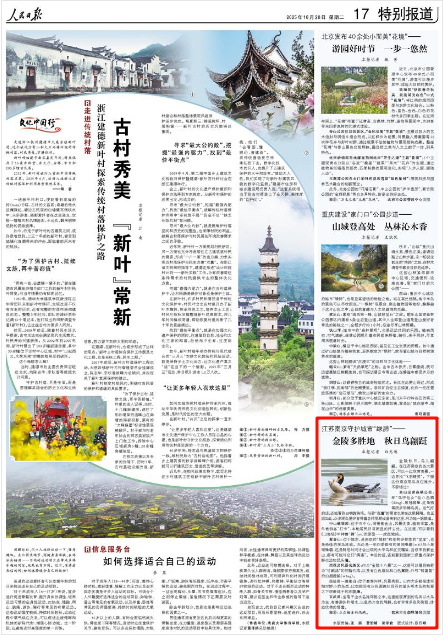 10月28日，《人民日?qǐng)?bào)》第17版版面