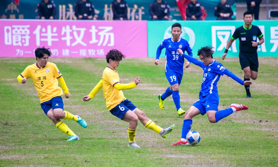 球員在賽場上奮力拼搏。沭陽攝協(xié)供圖