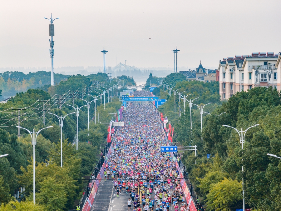 航拍比賽現(xiàn)場(chǎng)。高淳區(qū)委宣傳部供圖