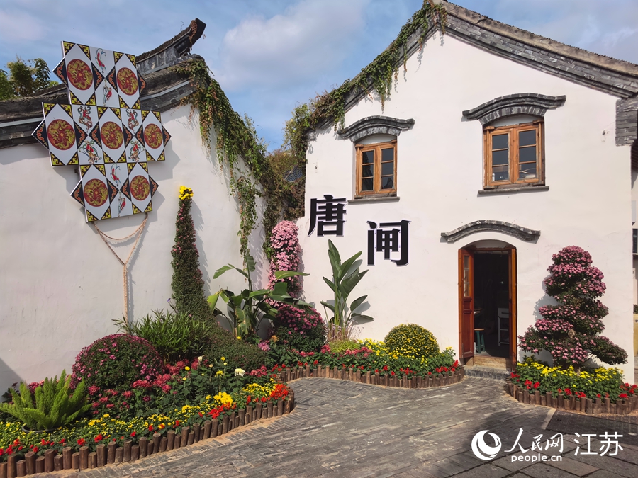 花卉市集一角。人民網(wǎng)記者 王繼亮攝