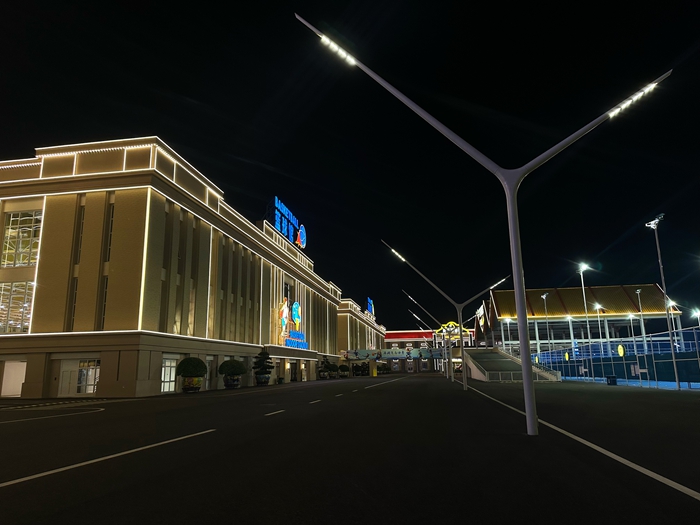 飛馬體育公園場(chǎng)館設(shè)施完善。周夢(mèng)嬌攝