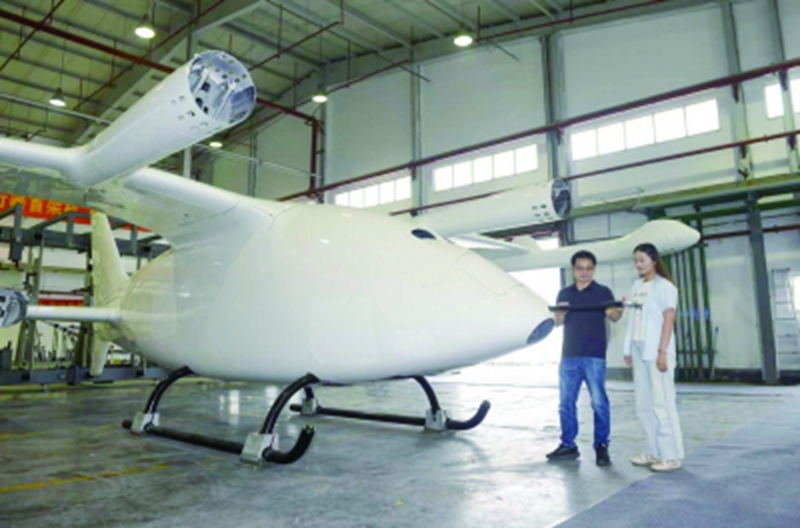 聚隆復(fù)材V1000傾轉(zhuǎn)旋翼混動(dòng)飛行器機(jī)體結(jié)構(gòu)