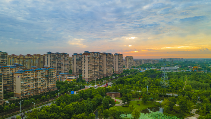 幸福街道生態(tài)小區(qū)外景。幸福街道供圖