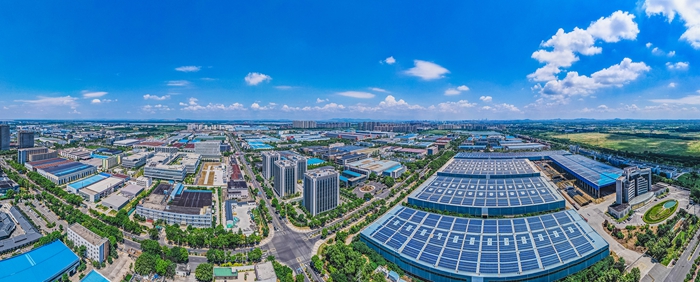 南京濱江開發(fā)區(qū)鳥瞰圖。園區(qū)供圖