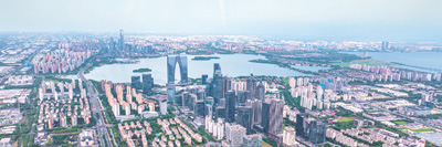 國家級經濟技術開發(fā)區(qū)蘇州工業(yè)園鳥瞰。本報記者 張武軍攝