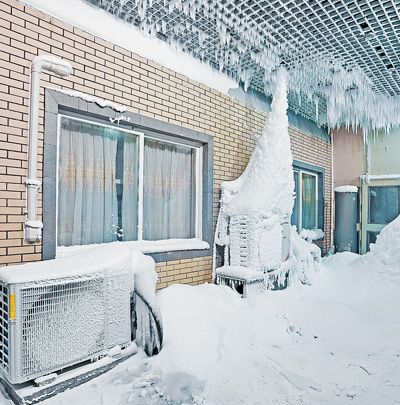 格力電器正在測試空調(diào)在零下35攝氏度環(huán)境中的制熱效果。格力電器供圖