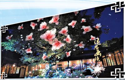 退思園里用數(shù)字技術(shù)營(yíng)造出的意境。同里旅游公司供圖