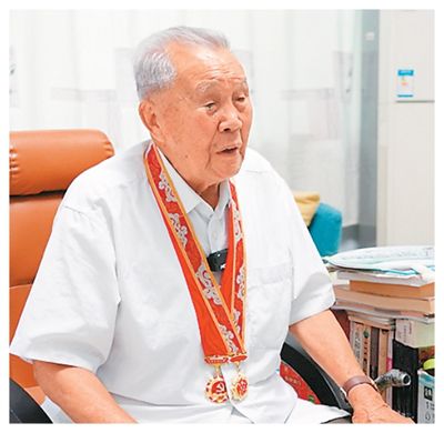 抗戰(zhàn)老兵郝云雷。郭宏偉攝